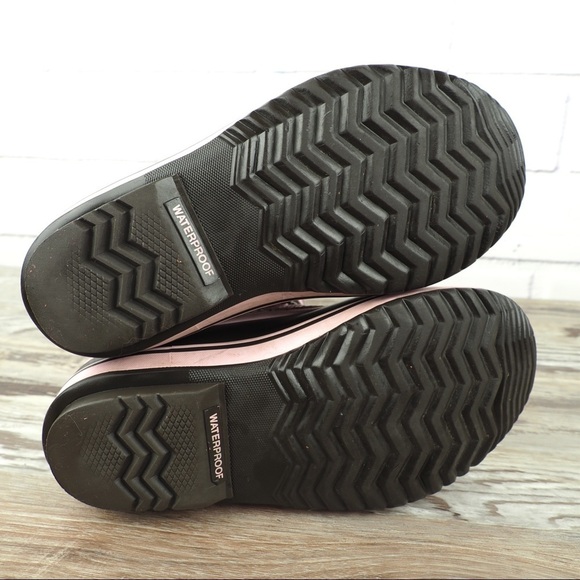 Sorel Yoot Pak Y6 W8 pink rubber leather waterproof boots - Picture 6 of 8